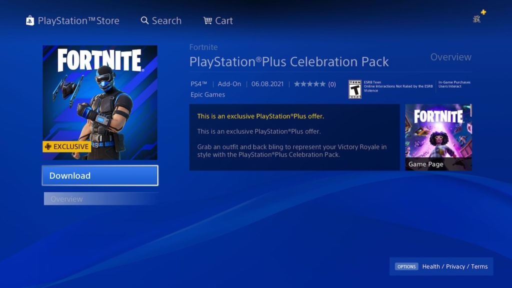 Free Fortnite Skins Included with a Playstation Plus Subscription