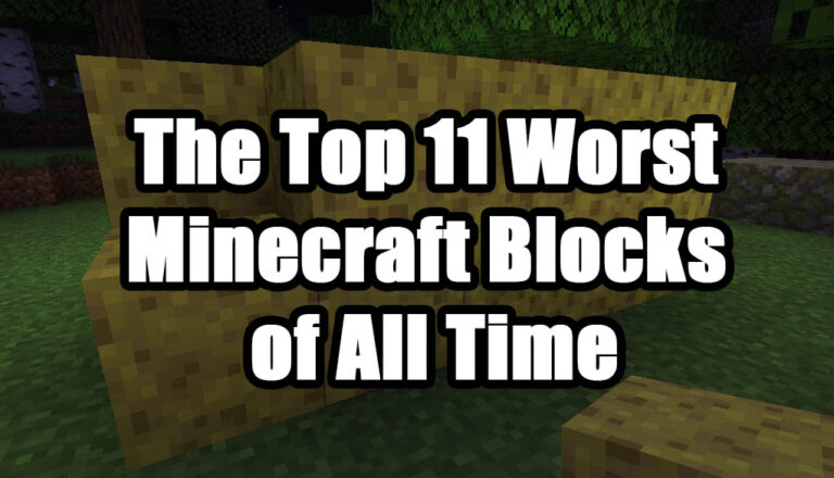 The Top 11 Worst Minecraft Blocks Of All Time